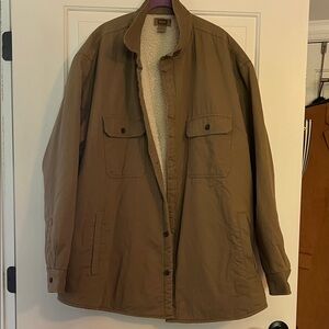 The Foundry Supply Co. Big and tall  Brown Sherpa-Lined Jacket